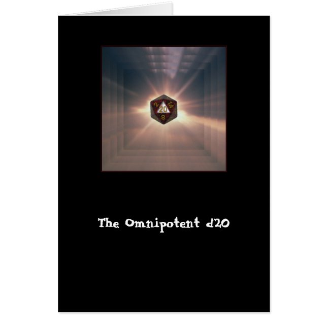 Le d20 omnipotent - carte (Devant)