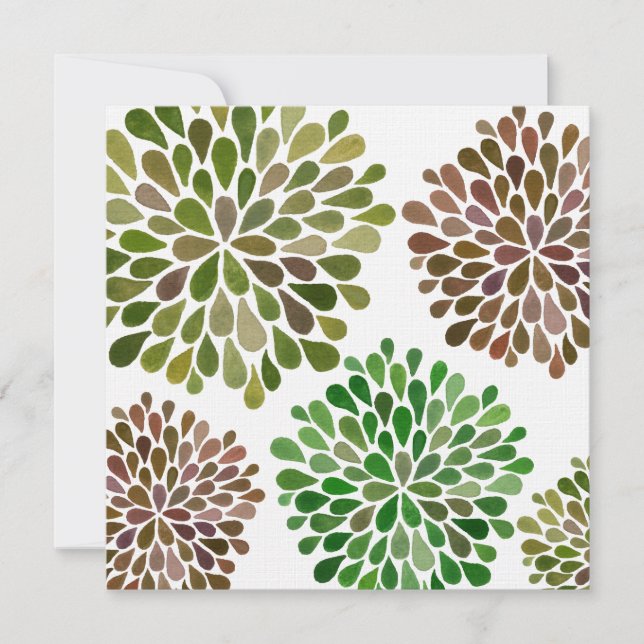 Le dahlia de mariage fleurit invitation faite sur (Devant)