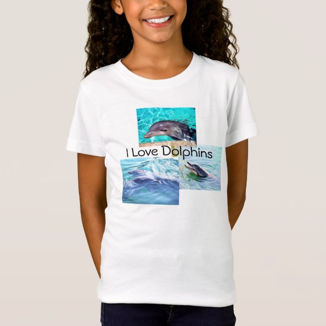 Le dauphin badine le T-shirt "que j'aime des (Devant)