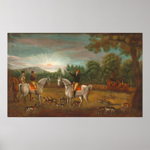 Le début de la chasse - Poster des Beaux-Arts amér
