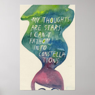 le défaut en notre affiche de citation d'étoiles