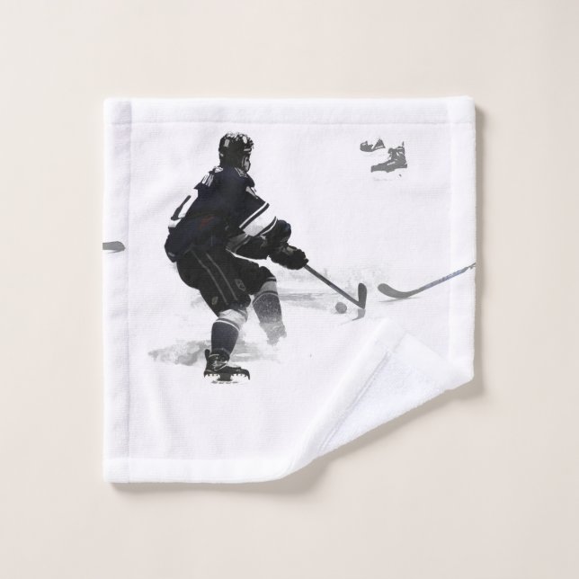Le Deke - Joueur de hockey (Gant de toilette)
