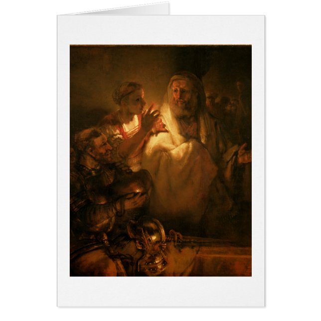 Le démenti de St Peter, 1660 (huile sur la toile) (Devant)