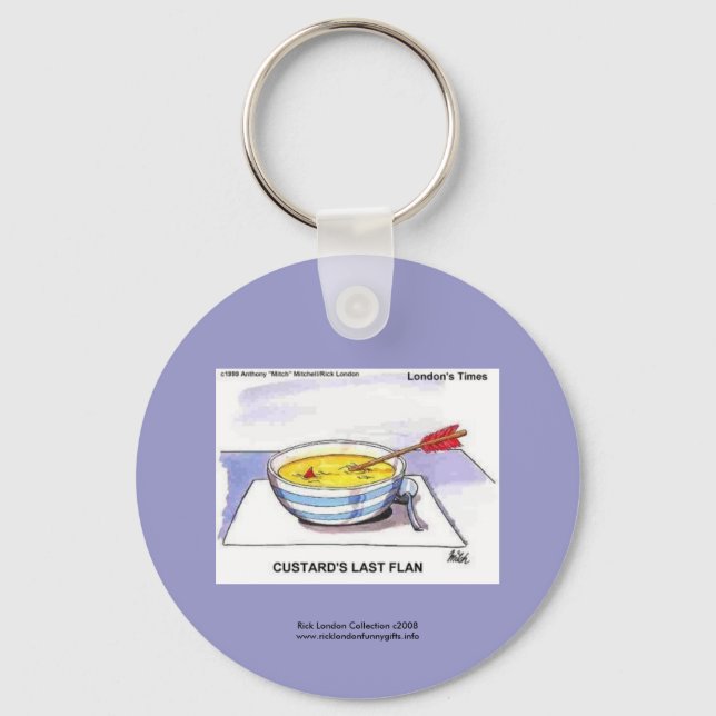 Le dernier flan drôle de Custards, porte-clés dess (Recto)