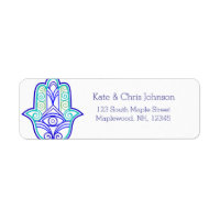 Le design de Hamsa réexécute le étiquette de adres
