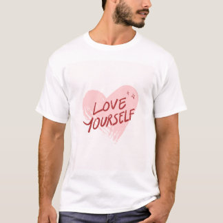 Le design de t-shirts de l'amour-propre