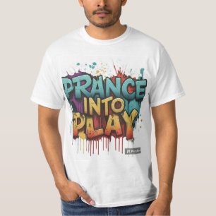 **Le design du t-shirt comporte l'expression "Pran