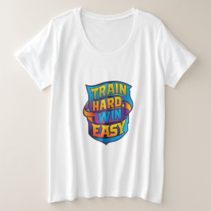 Le design du t-shirt est motivationnel et comporte