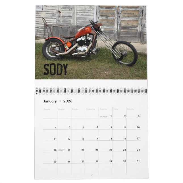 Le dessus de la TCU coupe le calendrier 2013 (Jan 2026)