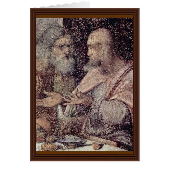 Le détail de dernier dîner par Leonardo da Vinci (Devant)