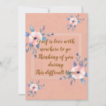 "Le deuil est l'amour sans attache", cartes de rét