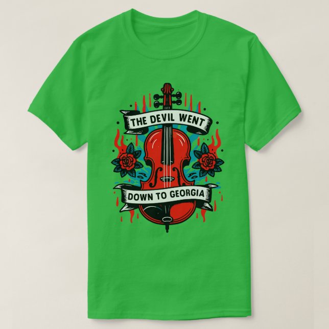 Le diable est descendu en Géorgie TShirt 1 (Design devant)