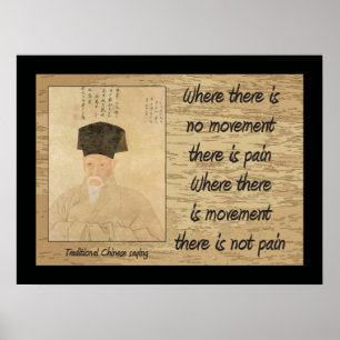 Le dicton chinois traditionnel, Pain Poster