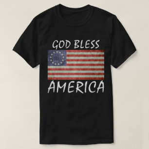 Le dieu du drapeau Betsy Ross bénisse le t-shirt A