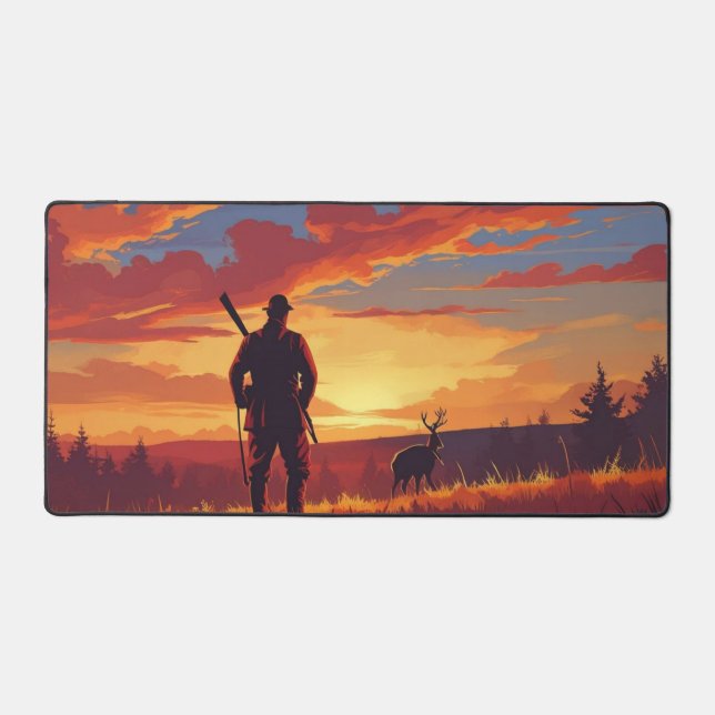 Le dilemme du chasseur au coucher du soleil (Recto)