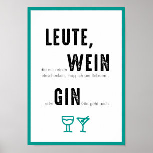 Le DIN A4 affiche « GIN VA AUSSI "