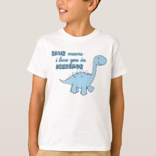 le dinosaure badine le T-shirt
