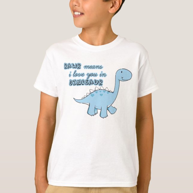 le dinosaure badine le T-shirt (Devant)