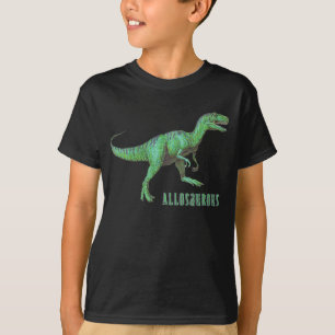 Le dinosaure d'Allosaurus badine le T-shirt
