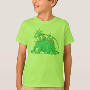 Le dinosaure indiquent le T-shirt de vert de chaux