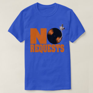 Le DJ aucun T-shirt orange bleu de Mets Knicks de