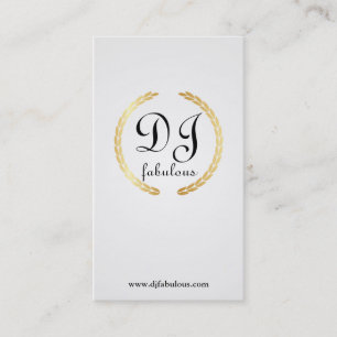 Le DJ - cartes de visite