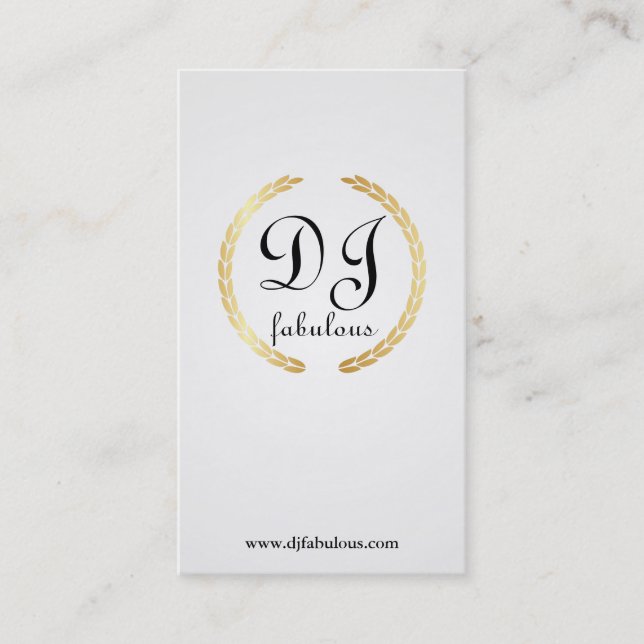 Le DJ - cartes de visite (Devant)