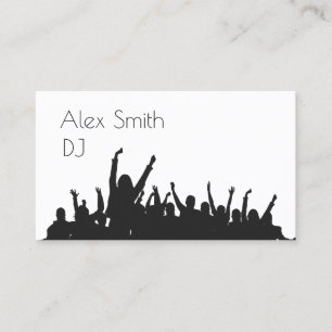 le DJ dansent le carte de visite
