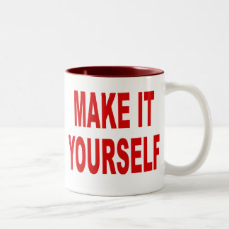 Le do-it-yourself lui font vous-même la tasse de