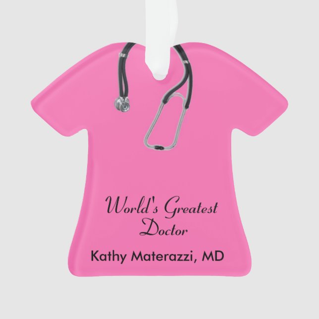 Le Docteur rose réveille l'ornement de Noël (devant)