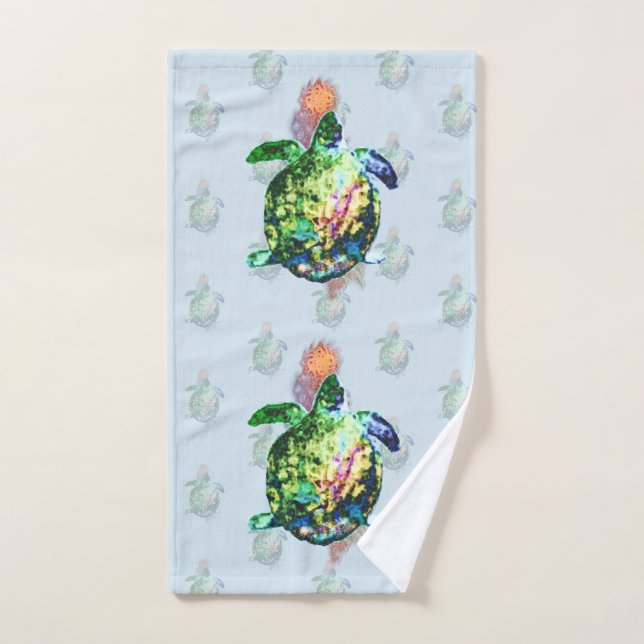 Le doigt de couleur cosmique (Serviette à main)