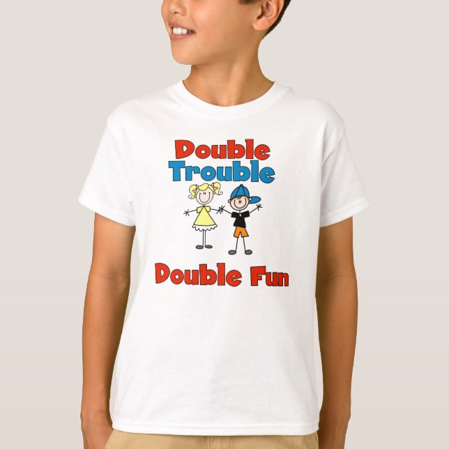Le double problème badine le T-shirt (Devant)