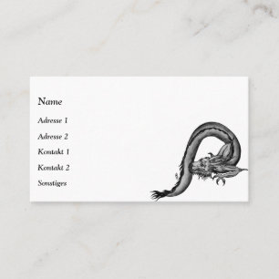 Le dragon chinois en Carte de visite tatouage