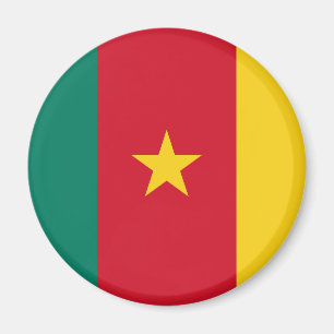 Le drapeau camerounais Magnet