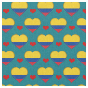 Le drapeau colombien, tissu du Coeur Rouge
