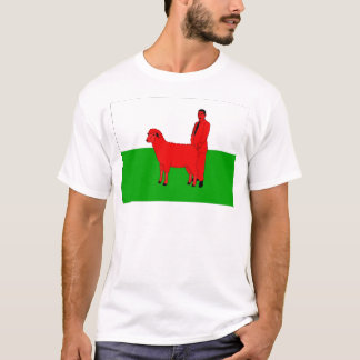 Le drapeau de Gallois charrient le T-shirt