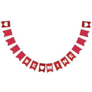 Le drapeau de la Saint-Valentin pour la fête du mi