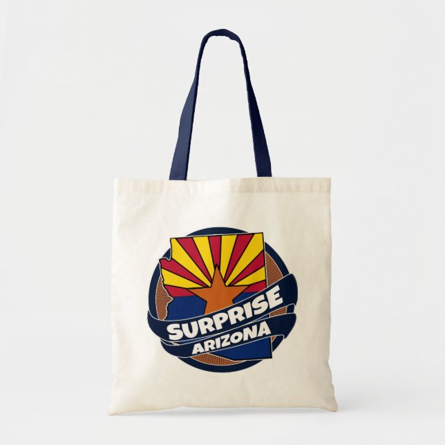 Le drapeau de Surprise Arizona a éclaté sac fourre (Devant)