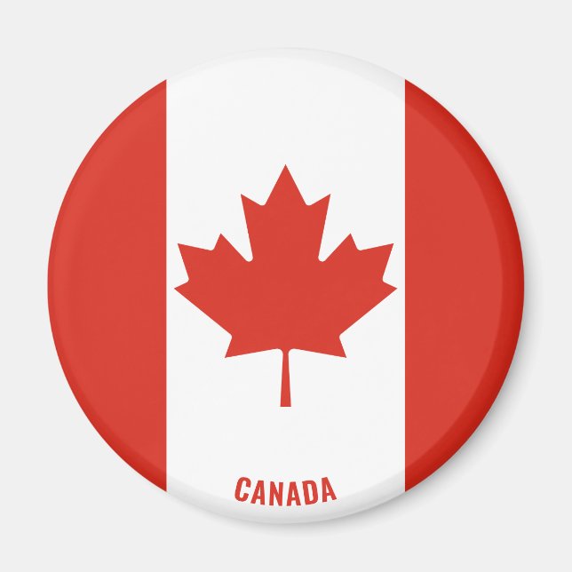 Le drapeau du Canada charmant aimant patriotique (Devant)
