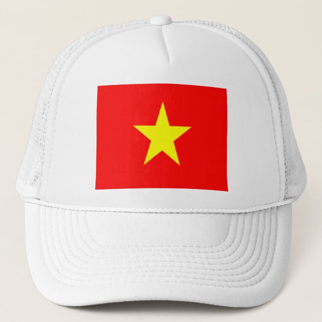 Le drapeau du Vietnam casquettes de mesh (Devant)