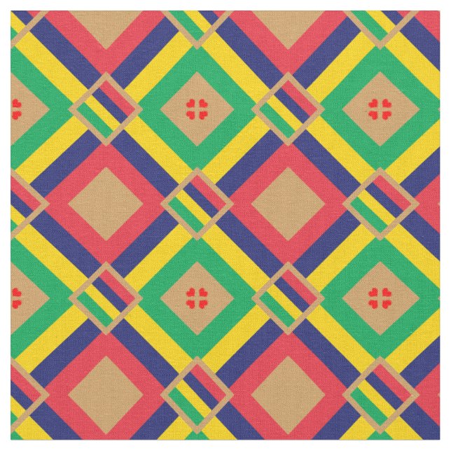 Le drapeau mauricien et la mode en tissu tendance  (Fermer)