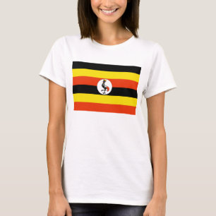 Le drapeau ougandais x la carte T-shirt