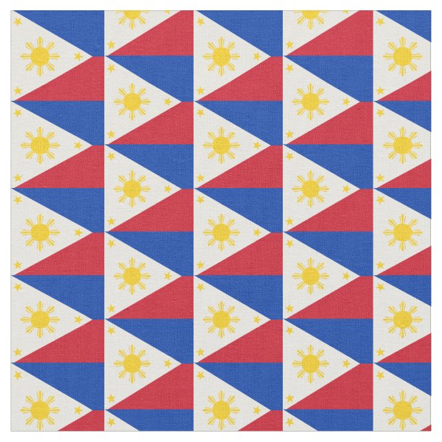 Le drapeau philippin, tissu tendance (Fermer)