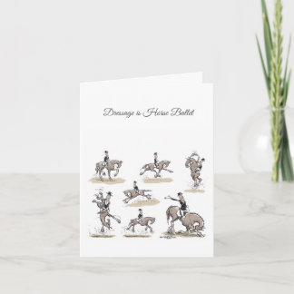 Le dressage est carte de voeux de ballet de cheval