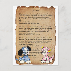 Le Duel par Eugene Field carte postale