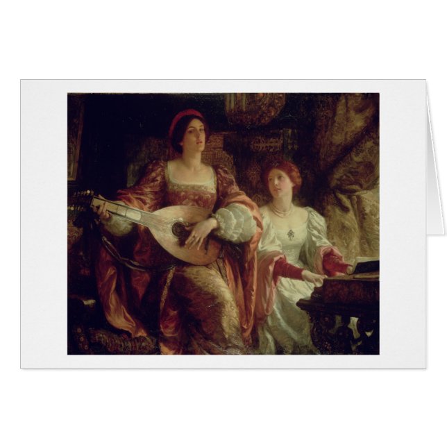 Le duo (huile sur la toile) (Devant horizontal)