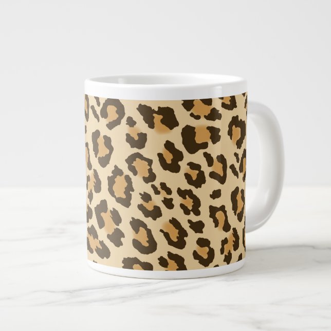 Le Empreinte de léopard Jumbo Coffee Mug (Devant droit)