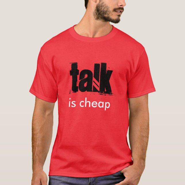 Le "entretien est" T-shirt bon marché (Devant)