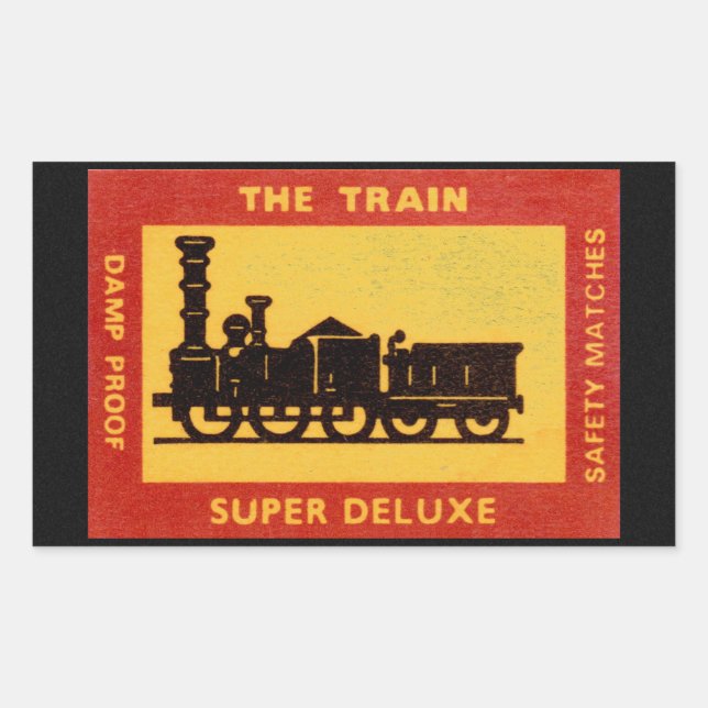 Le Étiquette du train Vintage Match (Devant)
