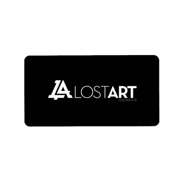 LE Étiquette noir (Devant)